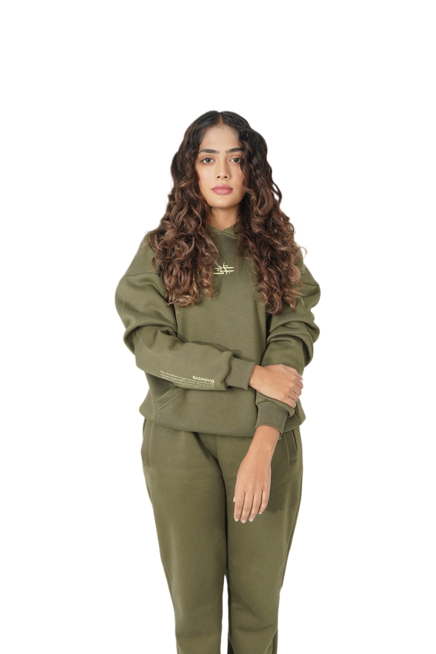 OLIVE GREEN HOODIE - Premium  from bashouq - Just $5500! Shop now at bashouq