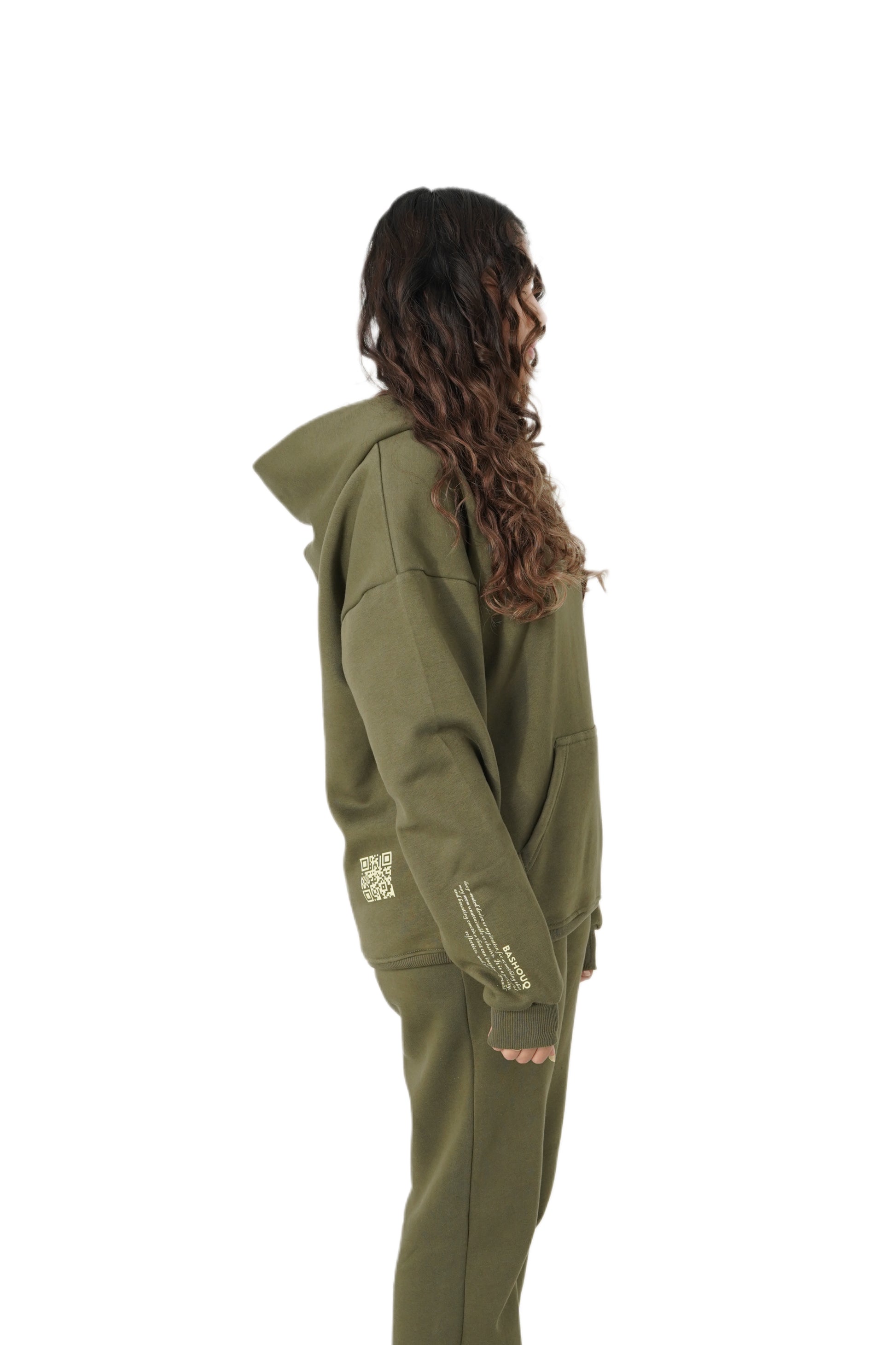 OLIVE GREEN HOODIE - Premium  from bashouq - Just $5500! Shop now at bashouq